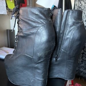 Jeffrey Campbell black Damsel boots